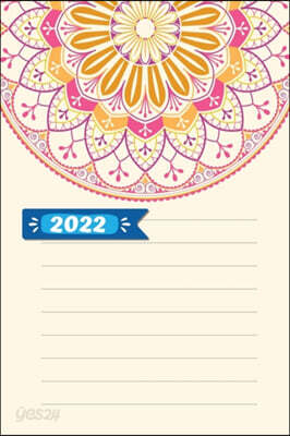 Agenda quotidien 2022: Une page par jour: Agenda quotidien avec espace pour les priorites, liste horaire des choses a faire et section notes