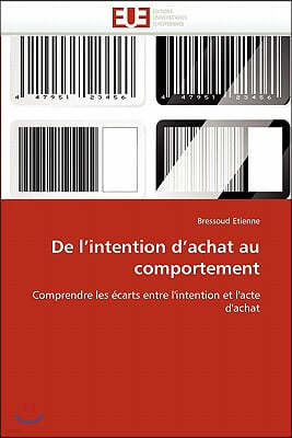 de l''intention d''achat Au Comportement