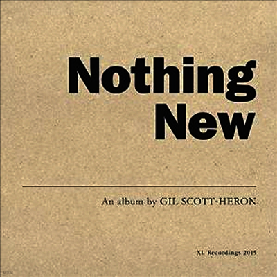 Gil Scott-Heron — Nothing New 앨범 커버