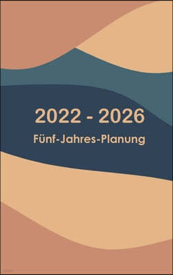 2022-2026 MONATLICHER PLANER 5 JAHRE - T