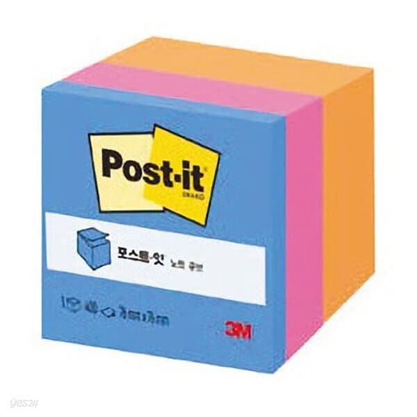 3M)포스트잇 노트(654 큐브 3색.NP,IR,AP)