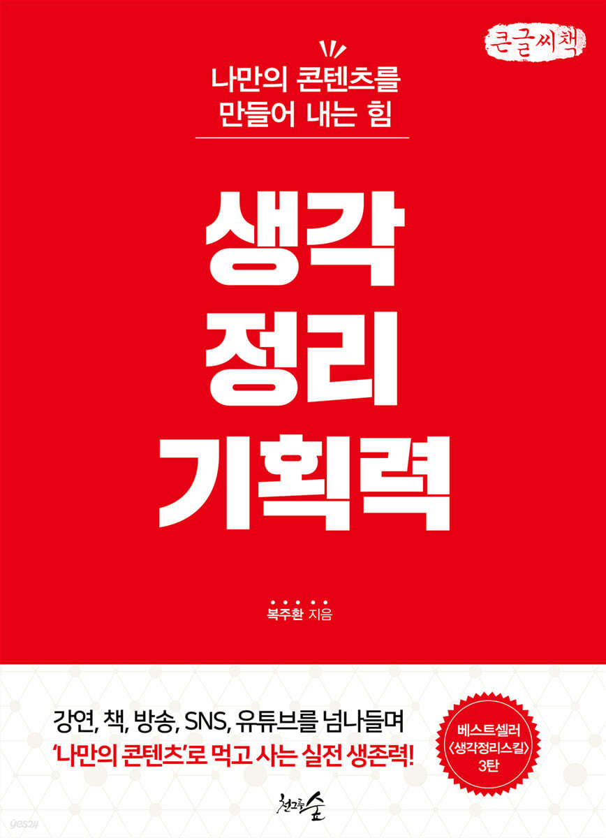 생각정리기획력 (큰글씨책)