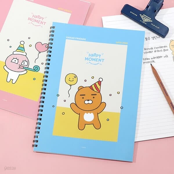 카카오프렌즈 해피모먼트 스프링 노트