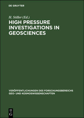 High Pressure Investigations in Geosciences: Capg Project 3: Physical Properties of Mineral Systems Under Thermodynamic Conditions of the Earth's Inte