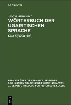 Wörterbuch Der Ugaritischen Sprache