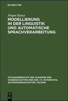 Modellierung in Der Linguistik Und Automatische Sprachverarbeitung