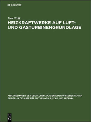 Heizkraftwerke Auf Luft- Und Gasturbinengrundlage