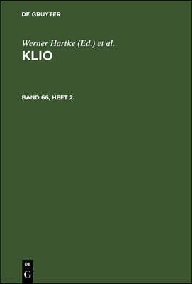 Klio. Band 66, Heft 2