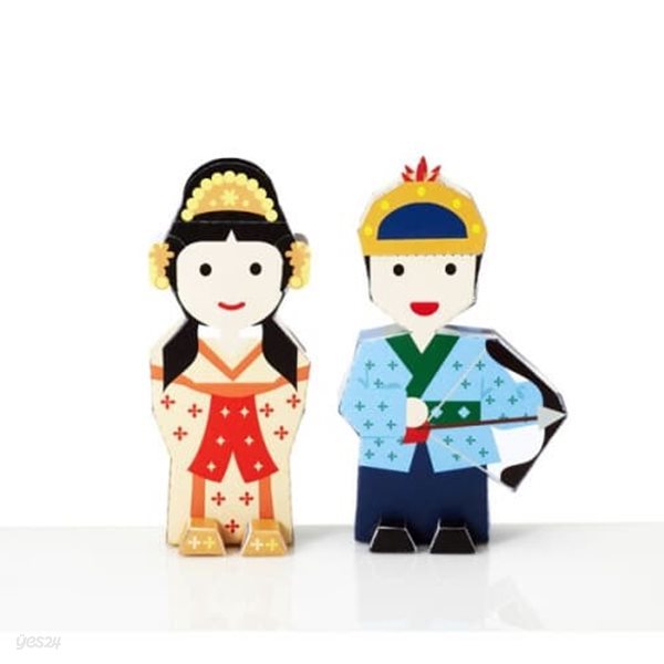 바보온달과 평강공주 set_페이퍼토이