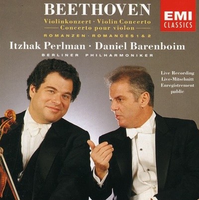 Beethoven : Violin Concerto · Romances 1 & 2 - Perlman , Barenboim (독일발매)