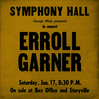 Erroll Garner — Symphony Hall Concert 앨범 커버
