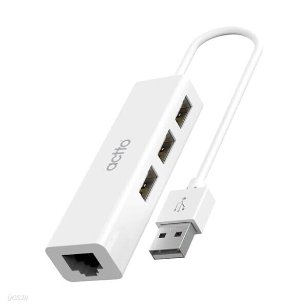 엑토 유선 랜카드 랜포트 USB 3포트 멀티허브 HUBL-01