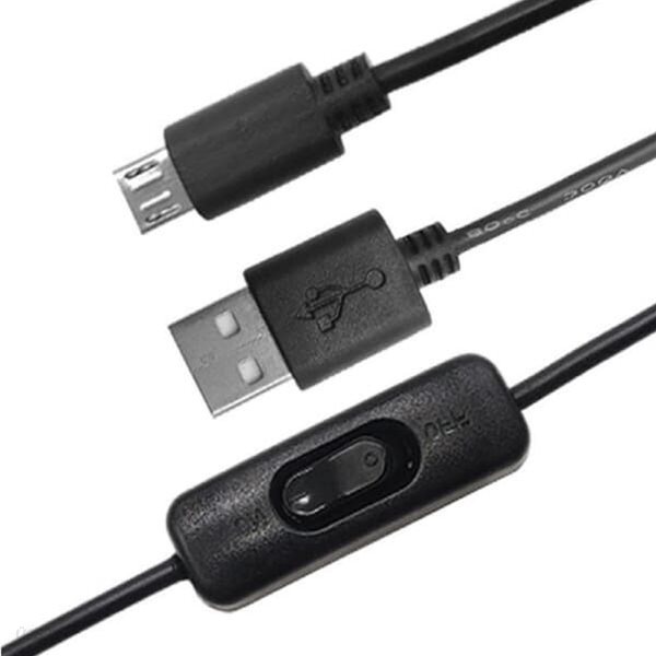 PH USB 온오프 전원 케이블 중간 스위치 마이크로 1.35 무드등