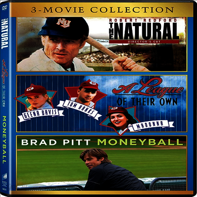 The Natural (1984) / A League Of Their Own (1992) / Moneyball (2011) (내츄럴 / 그들만의 리그 / 머니볼)(지역코드1)(한글무자막)(DVD)
