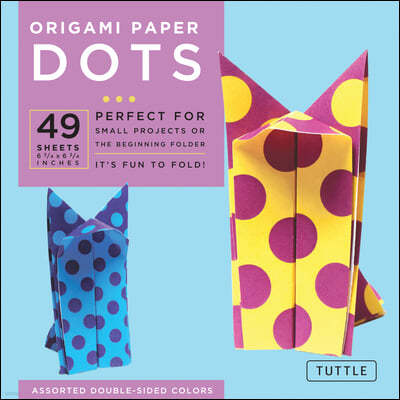 Origami Paper - Dots - 6 3/4" - 49 Sheets