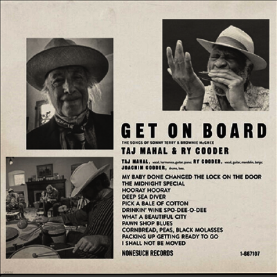 Taj Mahal & Ry Cooder — Get On Board: The Songs Of Sonny Terry & Brownie McGhee 앨범 커버