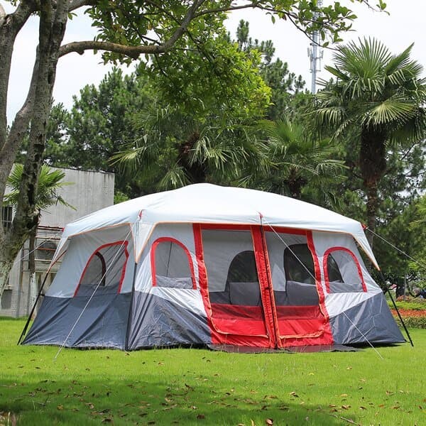 온가족캠핑 투룸 대형 텐트 12인용 리빙쉘 사계절텐트