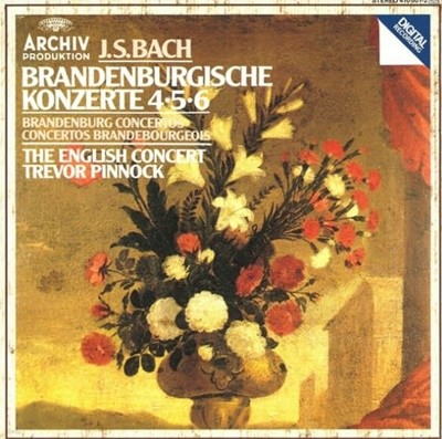 Bach : English Concert / Brandenburgische Konzerte 4 ,5 , 6  - Trevor Pinnock (독일발매)
