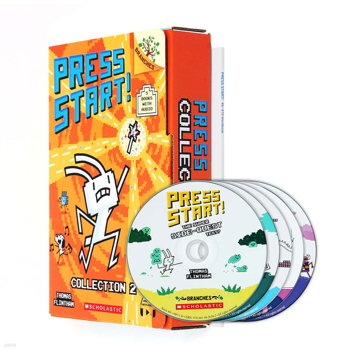 Press Start #6~10 (Book+mp3 CD+Wordbook) 5종 박스 세트 (StoryPlus QR코드 포함)