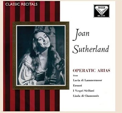 Joan Sutherland  (조안 서덜랜드) - Operatic Arias (LP 자켓) (독일발매)