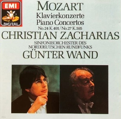 Mozart : Klavierkonzerte No.24 / No.27 - Christian Zacharias / Gunter Wand  (Holland발매)