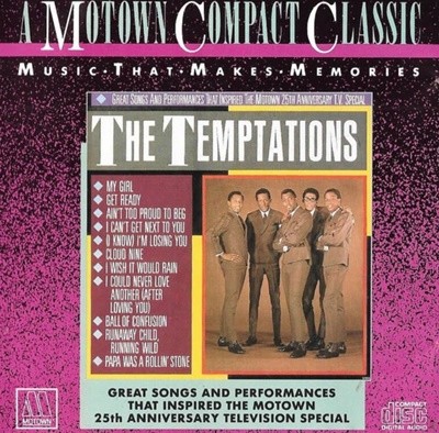 The Temptations (템테이션스) - Great Songs  The Motown 25th Anniversary Television Special   (US발매)