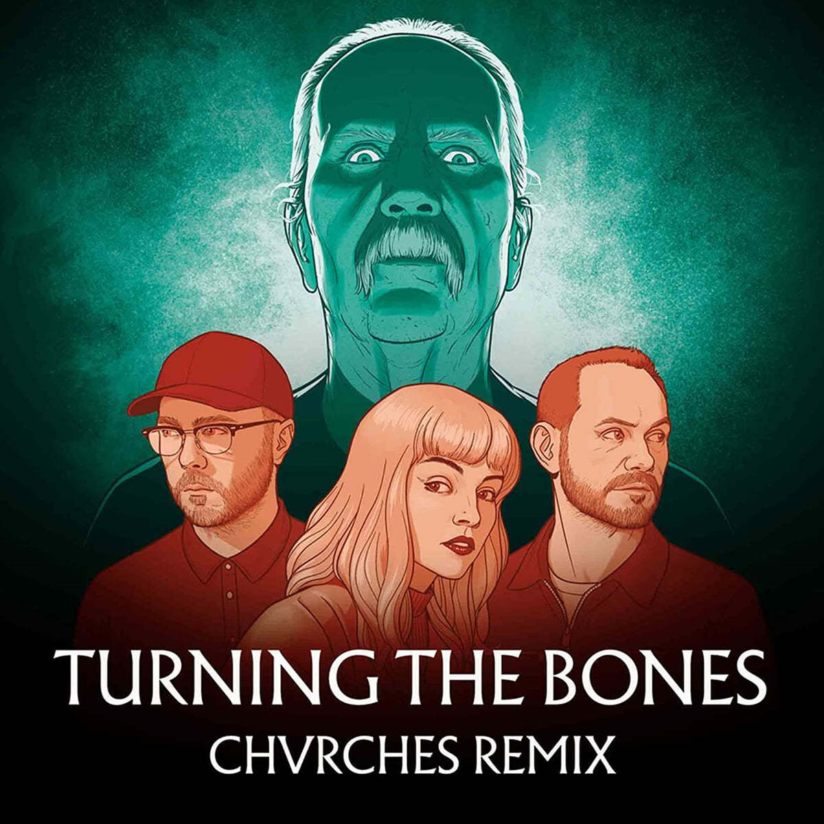 John Carpenter / Chvrches (존 카펜터 / 처치스) - Turning The Bones (Chvrches Remix) [블루 & 핑크 마블 컬러 7인치 Vinyl] 