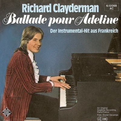 [중고 LP] Richard Clayderman - Ballade Pour Adeline (7Inch Vinyl) (EU 수입)