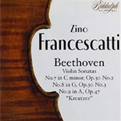 [미개봉] Zino Francescatti / 지노 프란체스카티 - 베토벤 : 바이올린 소나타 7, 8, 9번 '크로이처' (수입/802102)