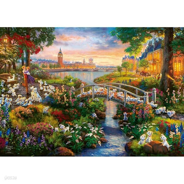 1000피스 직소퍼즐 - 101마리 달마시안 런던 빅 벤