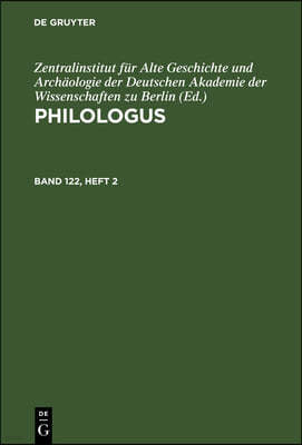 Philologus. Band 122, Heft 2