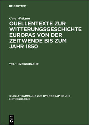 Hydrographie: (Zeitwende - 1500)