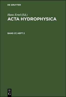 ACTA Hydrophysica. Band 27, Heft 2