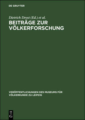 Beiträge Zur Völkerforschung: [Textband]