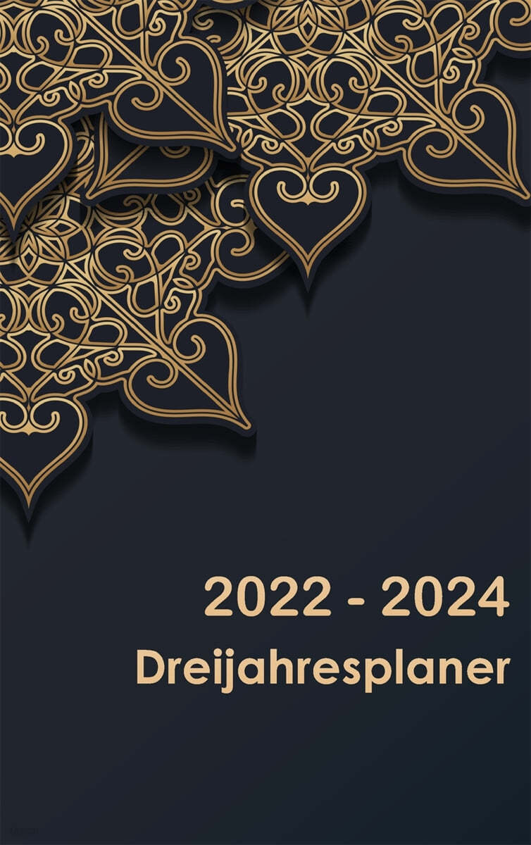 3-Jahres-Monatsplaner 2022-2024