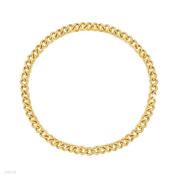 [니지쥬얼리] 14K GOLD 커브 체인반지
