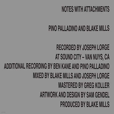 Pino Palladino / Blake Mills (ǳ ȶ / ũ н) - Notes With Attachments [LP] 