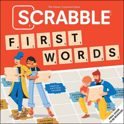Insight Kids Scrabble: First Words: (Interactive Books for Kids Ages 0+, First Words Board Books for Kids, Educational Board Books for Kids)