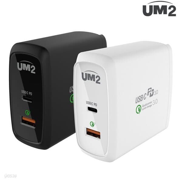 UM2 PD3.0 충전 포트 USB C타입 고속 충전기 QC60PD