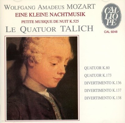 Mozart : Petite musique de nuit K.525 -  탈리히 사중주단 (Le Quartuor Talich) (France발매)