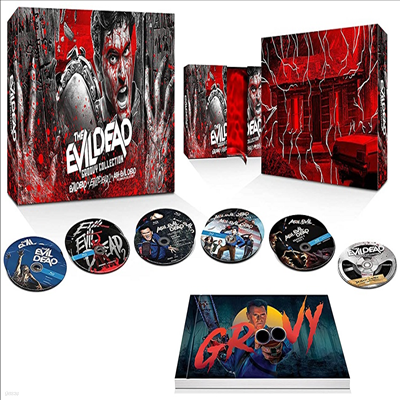 The Evil Dead: Groovy Collection (̺ : ׷ ÷)(ѱ۹ڸ)(4K Ultra HD + Blu-ray)