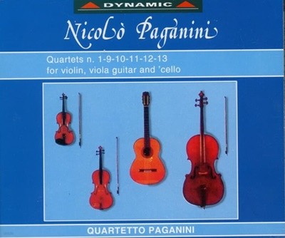Paganini  : Viola Guitar And 'Cello - Quartets N. 1-9-10-1  파가니니 : 바이올린, 비올라, 기타, 첼로의 4중주  (2cd)  (Austria 발매)