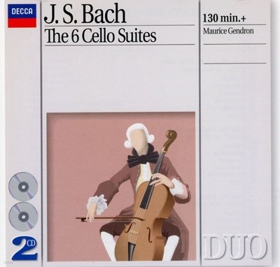모리스 장드롱 - Maurice Gendron - Bach The 6 Cello Suites 2Cds [독일발매]