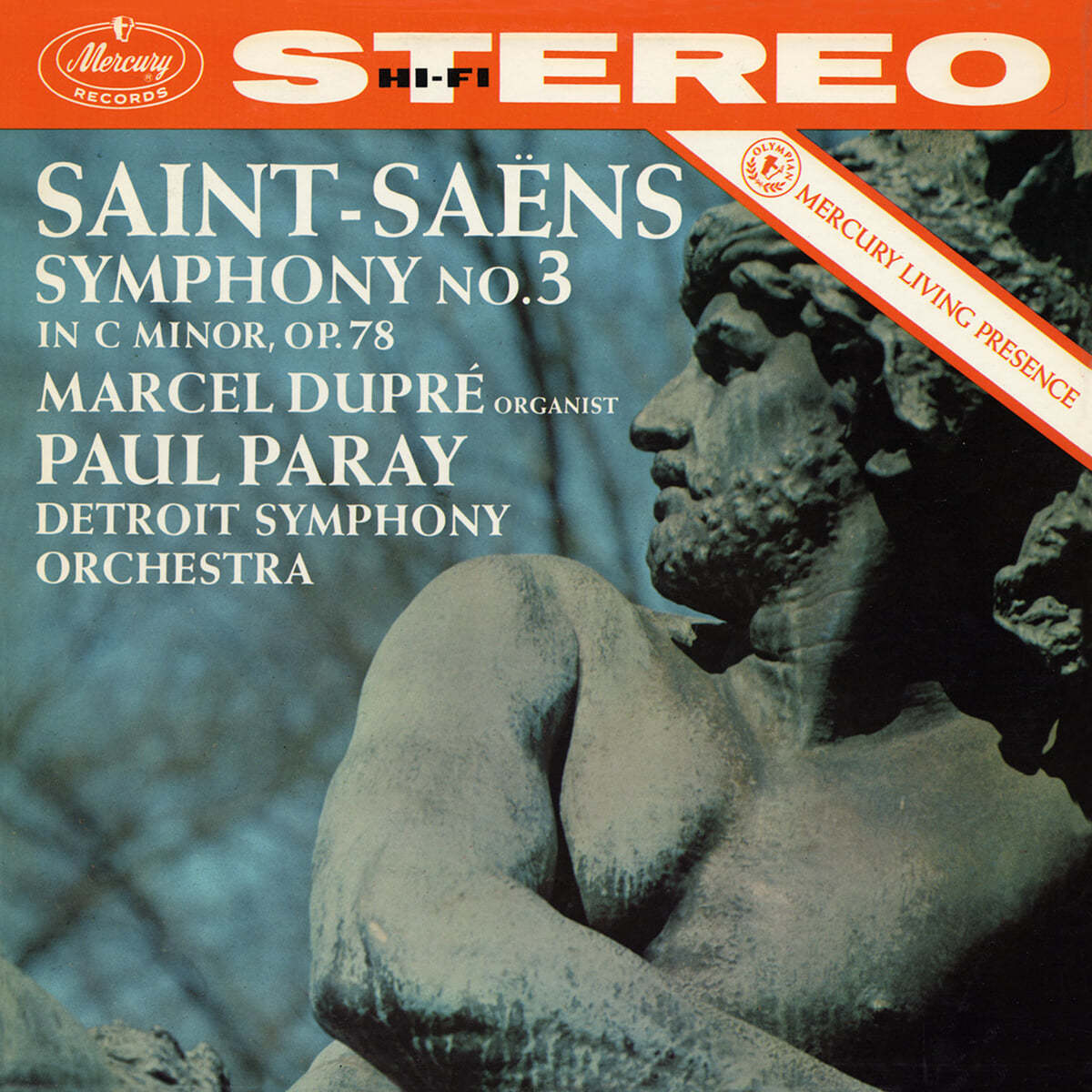 Marcel Dupre / Paul Paray 생상스: 교향곡 3번 '오르간 교향곡' (Saint-Saens: Symphony Op.78) [LP] 