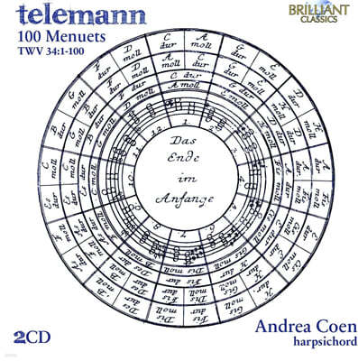 Andrea Coen ڷ: 100 ̴Ʈ (Telemann: 100 Menuets TWV 34:1-100) 