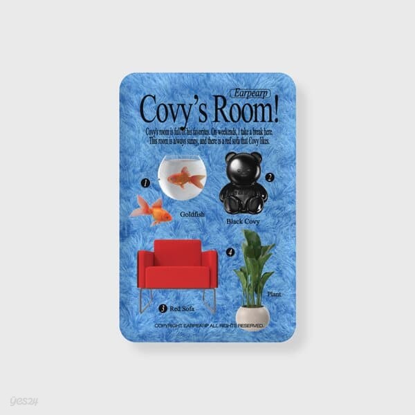 COVY ROOM OBJECT-BLUE(보조배터리-무선충전)