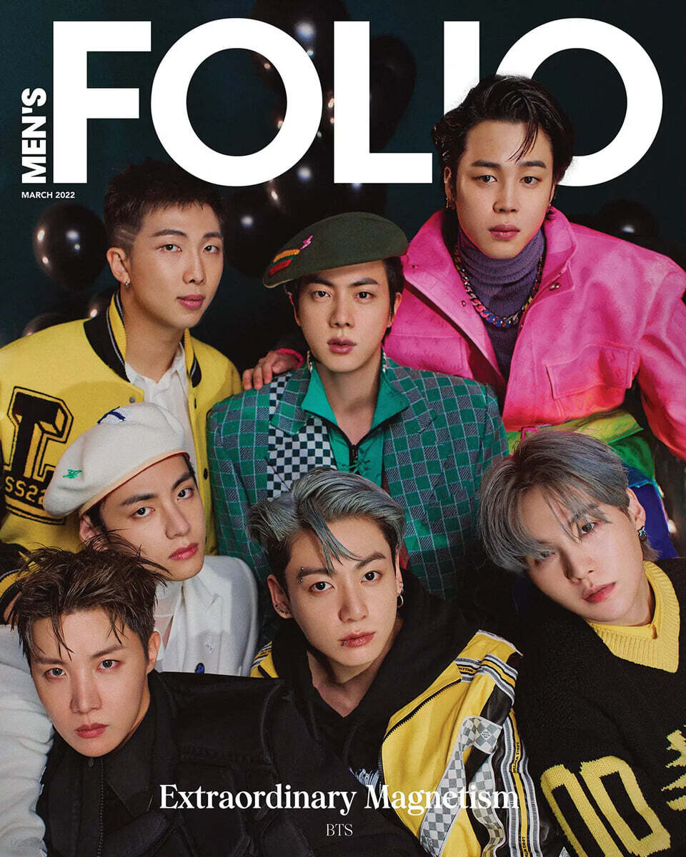 [A형]MEN'S FOLIO (월간) : 2022년 3월 : BTS 방탄소년단 커버