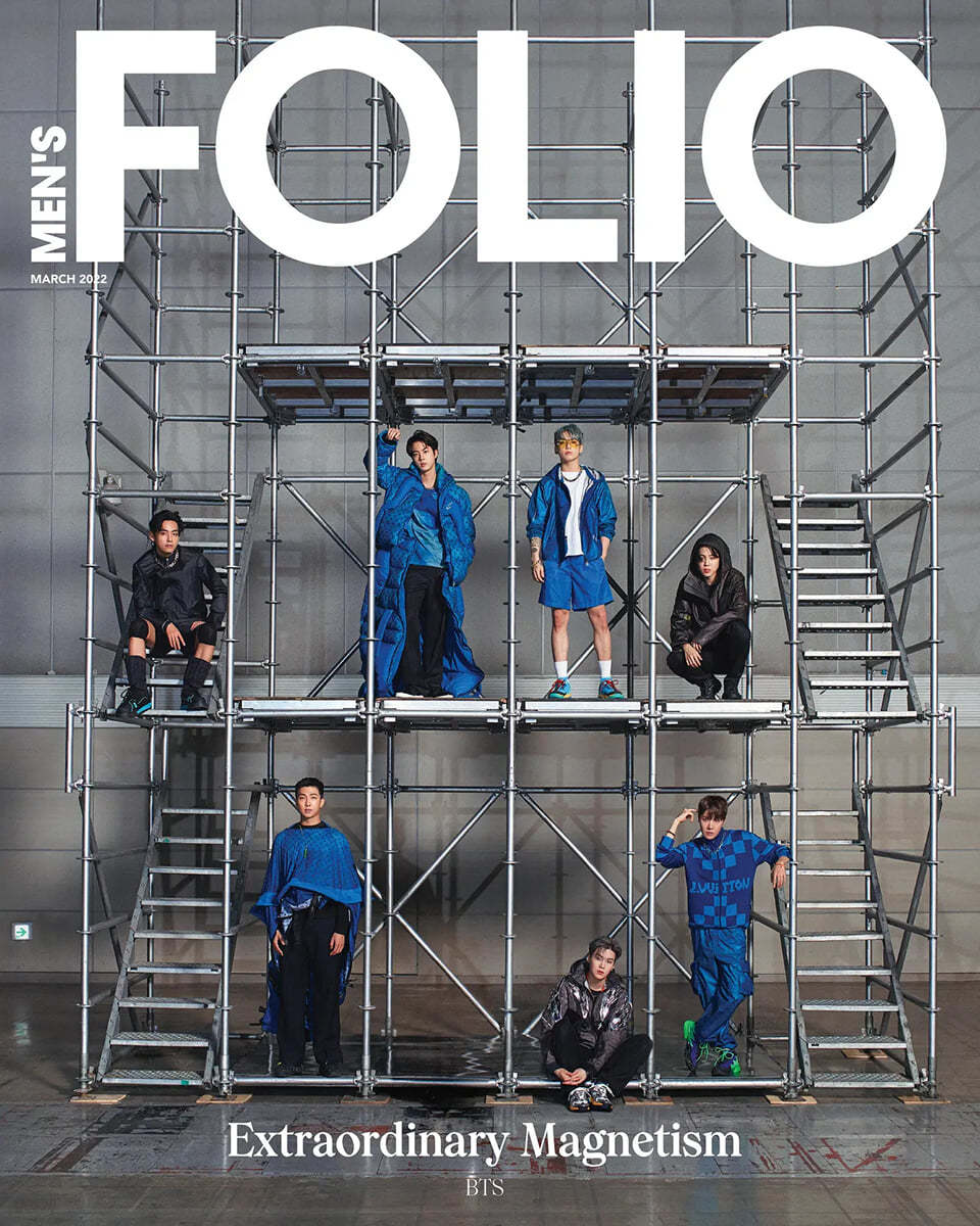 [B형]MEN'S FOLIO (월간) : 2022년 3월 : BTS 방탄소년단 커버