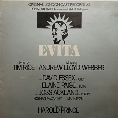 LP(수입) 뮤지컬 에비타 Evita (Original London Cast Recording)- MUSIC BY Andrew Lloyd Webber