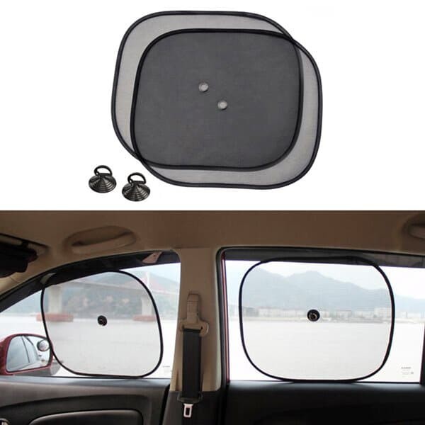 OMT 차량용 흡착식 햇빛가리개 2개세트 자외선차단 창문가리개